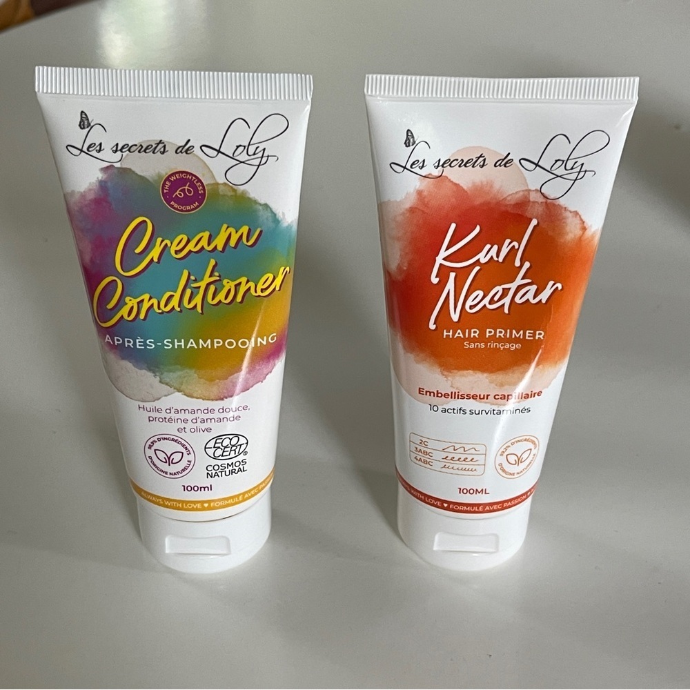Cream Conditioner and Kurl Nectar Hair Primer Set - Les Secret de Loly